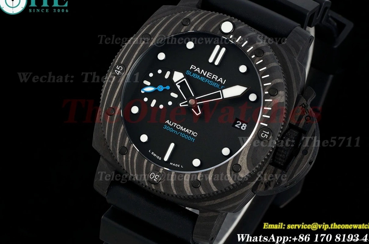 Black Submersible Carbon RU Dial P900 VSF 42MM PAM2231 0209